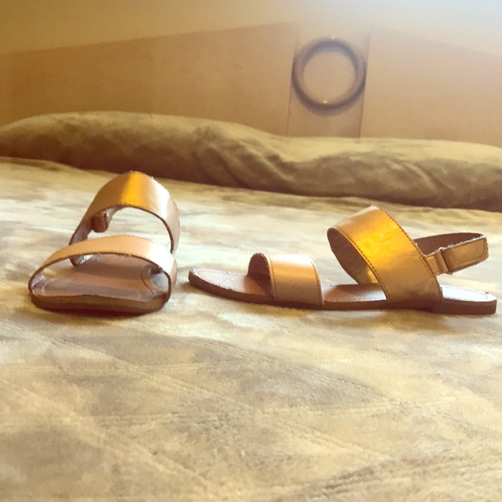 Sandals.
